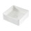 Milano MILANO White Ceramic Square Fluted Countertop Bathroom Basin Sink 380mm 2