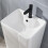 Milano MILANO Freestanding Rectangular 1 Tap Hole Bathroom Basin Sink 445 x 360mm 2