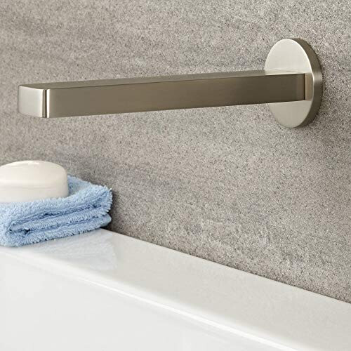 Milano Milano Ashurst Wall Mounted Bathroom Basin Bath Spout - Brushed Nickel 1
