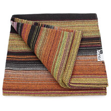 Soullytag Burnt Orange Cotton Throw Blanket – Recycled Cotton, Multi-use Sofa & Bed Cover | Eco Friendly, Machine Washable, 150 210 cm (Rio,