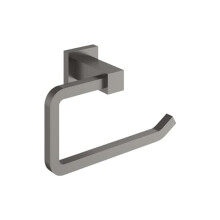Go Bathrooms Froma 6-Inch Gunmetal Grey Toilet Roll Holder Wall Mounted Toilet Paper Holder for Bathroom Solid Brass Construction with Dark Grey