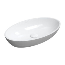 Omnires White/Grey Bathroom Sink Made of Composite Siena M Gloss-SIENALUNBSP