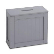 BONAFIDE Grey Bathroom Storage Unit - Wooden Toilet Roll Paper Cabinet-multi-purpose Bathroom Organiser - Toilet Caddy Storage Box - Small And Tidy
