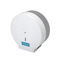 Drum Toilet Roll Holder (White Plastic)