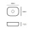 Matte Black Countertop Basin/Bathroom Sink 400mm Rectangular Rounded Basin 3