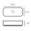 Matte Black Countertop Basin/Sink 500mm Width Short Projection 2
