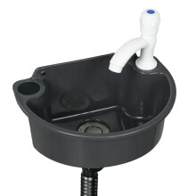 Small Bathroom Sink Wall Mount Bathroom Wash Basin, No-Drill Installation Self-Adhesive 11.8X 8.2 Inch with 1.26 Inch Faucet Hole, Mini Rv Sink
