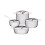 Alessi Alessi 7-Piece Pots and Pans Set, Silver 1