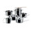 Alessi Alessi 7-Piece Pots and Pans Set, Silver 4