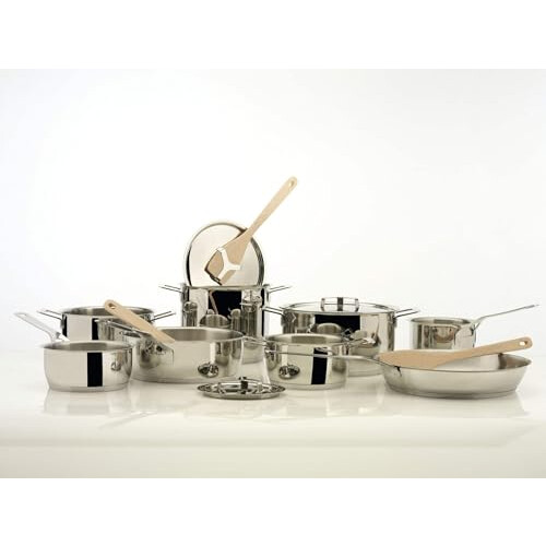 Alessi Alessi 7-Piece Pots and Pans Set, Silver 2