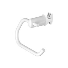 White Toilet Paper Holder for Clip on Heated Towel Rail Extra Towel Holder