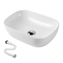 MAGIC SELECT Bathroom Vessel Sink, Ceramic Basin Sink, Toilet Sink, Anti-Stain Washbasin, Easy to Clean with Standard Connections. Ideal for Kitchen