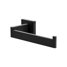 Amig - Bathroom toilet roll holder Mod. Isla-3 | Wall-mounted toilet paper holder Screws included | 165 x 75 x 55 mm | Stainless steel | Matt black