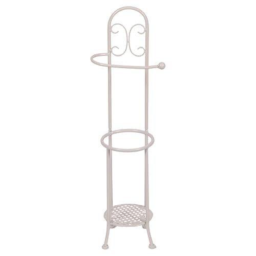Galileo Esté White Iron Toilet Roll Holder 1