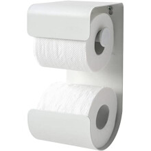 Sealskin Brix Toilet Roll Holder, Metal, White, 11.6 x 25.5 x 12.5 cm