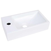 vidaXL Wash Basin 400x220x90 mm SMC White