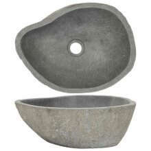 vidaXL Basin River Stone Oval (37-46) x(29-36) cm
