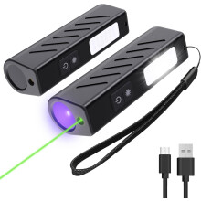 365nm UV EDC Rechargeable Flashlight with Black Ligh, 2 Pack | EDC Rechargeable FlashlightPet Urine Detection for Cure Resin, Stains Detection