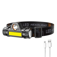 Xpe+cob Camping Headlamp 150LM 400mAh Micro-usb Rechargeable Ipx4 Waterproof Camping Lamp