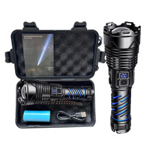 High Lumens with 5000mAh ,5 Modes LED Flashlight Adjustable,High Powered Flash Lights Waterproof Handheld Flashlights for Home Camping Hiking