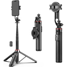 Magnetic Selfie Stick, Cell Phone Tripod Mount, Compatible with Magsafe, for iPhone Android Cell Phone Camera Video Camera