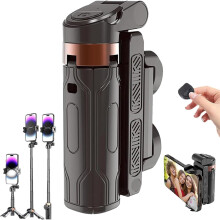 Portable Selfie Stick, Mini Tripod | Flipping Flexible Tripod Mini,360Pocket Flex Selfie Stick with Remote