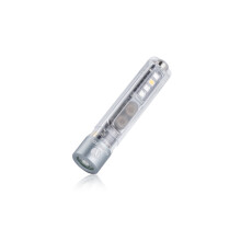 Mini EDC Flashlight 400 Lumens Rechargeable with UV Light Warm White Side Light Magnetic Tail for Camping Hiking