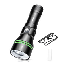 Scuba Diving Flashlight, Dive Torch 5000 Lumen Super Bright Flash Lights, IPX8 Underwater Waterproof Night Dive Torch 110 Meters Submersible Light