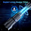 High Lumens Powerful Flashlight, USB Rechargeable Zoomable Waterproof Super Bright 7 Modes 2