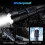 High Lumens Powerful Flashlight, USB Rechargeable Zoomable Waterproof Super Bright 7 Modes 3