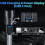 High Lumens Powerful Flashlight, USB Rechargeable Zoomable Waterproof Super Bright 7 Modes 7