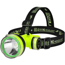 Compact And Waterproof 350M Diving Headlamp For Night Fishing And Outdoor Tion With 2 Lighting Settings