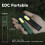 Slim Rechargeable EDC Flashlight, Pocket Light 2