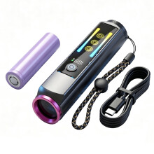 365nm Black Light Flashlight, 20W UV Flashlight Rechargeable for Pet Urine Detection, Scorpion, Rock Hunting, AC Leak, & Resin Curing
