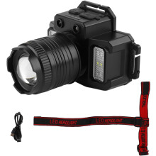 LED Work Head Strong Light Headlamp Outdoor Fishing Work Head Lamp Searchlight for Hiking Outdoor Running Hunting Camping Gear 1600mAh