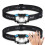 2 pcs LED Headlamp, Rechargeable Flashlight with 5 Modes Dual Switch, Waterproof Headlight for Camping Hiking Lighting 1