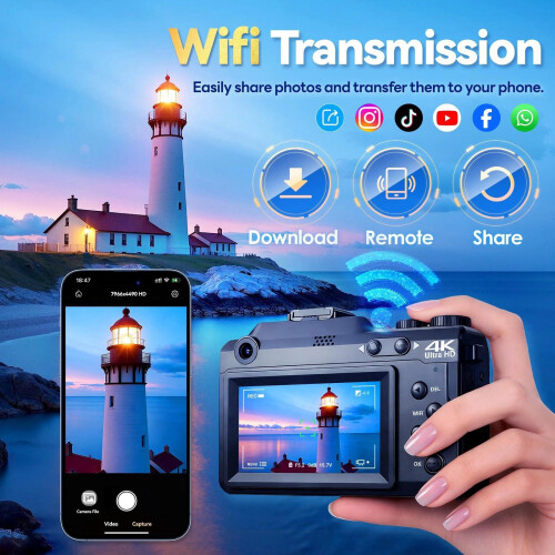 4K Digital Camera 48MP Auto Focus Webcam 2