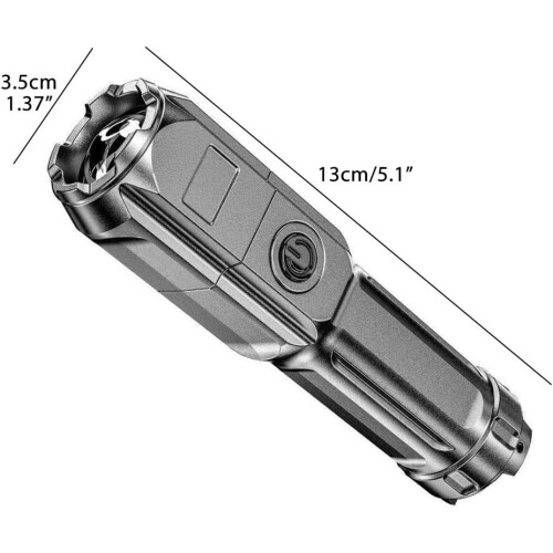 ABS Strong Light Focusing Flashlight Outdoor Portable Home Common Flashlight Distribution Flashlight Camping Lights Flash Light 1
