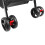 Pet Stroller With Brake Basket Canopy for Small to Medium Sized Pets Black 7
