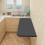 Wall?Mounted Folding Drop?Down Table, Foldable Wall Table, Space?Saving Floating Desk for Kitchen Dining Room 60x30cm Black 8