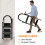 3 Step Folding Step Ladder with Slip Resistant Wide Steps for Kitchen Black 10
