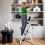 4 Step Folding Step Ladder with Slip Resistant Wide Steps for Kitchen White 8