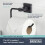 Bristan Bristan SQ BLK Square Toilet Roll Holder, Black 3