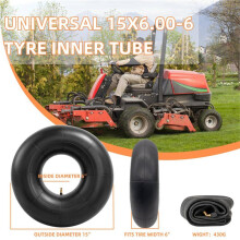 4Pack 15x6.00-6 Inner Tubes Lawn Mower Tire Tubes with Bent Valve Stem for Lawn Mowers, Yard Tractors, Wheelbarrows, ATV