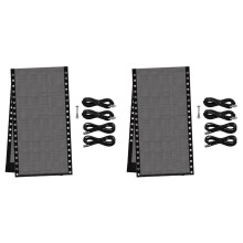 2X Tela de Repuesto para Silla con 8 Cuerdas Elásticas, Kit de Reparación de Malla para Sillón Reclinable de Patio, Piscina Exterior A