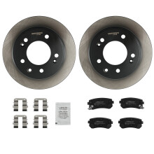 Bremsscheiben Bremsbeläge Hinten For Hyundai i30 ix35 EL KIA Ceed Sportage 262mm