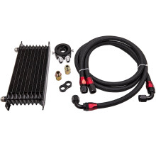 Premium Ölkühler Kit mit Filteradapter M20 & 3/4-16 UNF Anschlüsse AN10