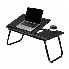 Folding Laptop Table Simple Computer Desk Multifunction Laptop Desk black