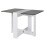 Folding Dining Table, Space?Saving Extendable Kitchen Table, Table for Small Home Grey and White 1