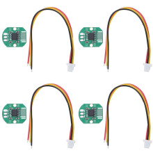 4X Capteur D'Angle à Induction Magnétique AS5600, Haute Précision, 12 Bits, avec Fil à 3 Broches, pour Moteur à Cardan Sans Balais.